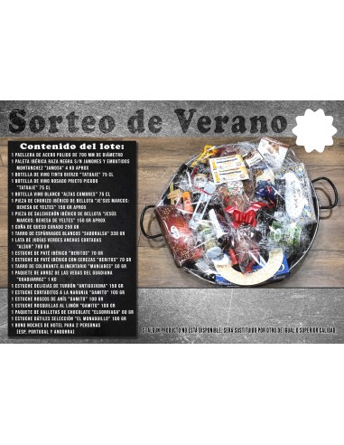 Sorteo de Verano - Lote Paellera